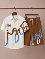 Men’s Modern Graffiti Co-Ord Set