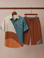 Men’s Terra Blue Summer Co-Ord Set
