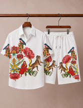 Royal Lotus Graphic Co-Ord Set