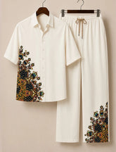 Men’s Regal Mosaic Art Co-Ord Set