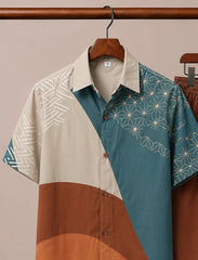 Men’s Terra Blue Summer Co-Ord Set