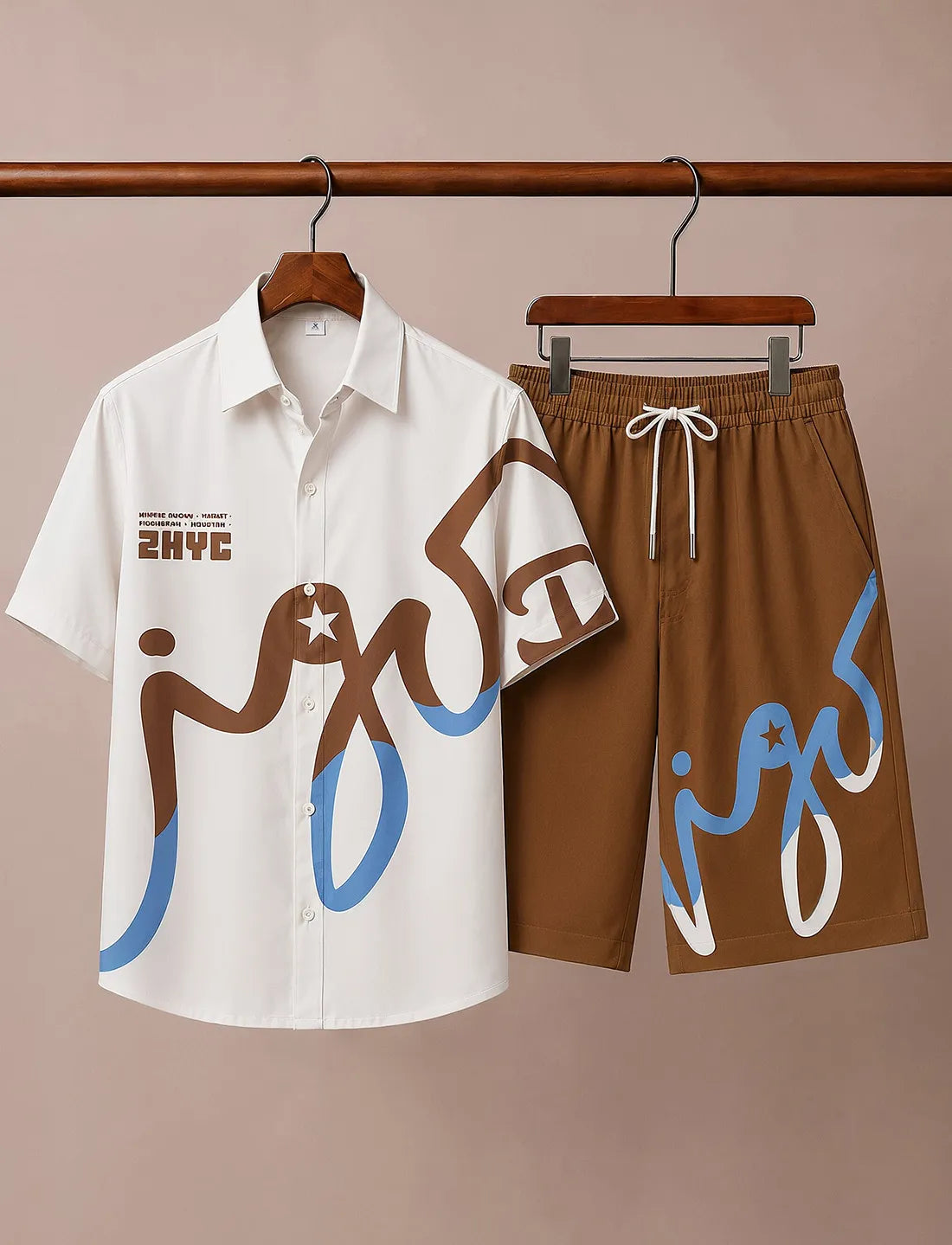 Men’s Modern Graffiti Co-Ord Set
