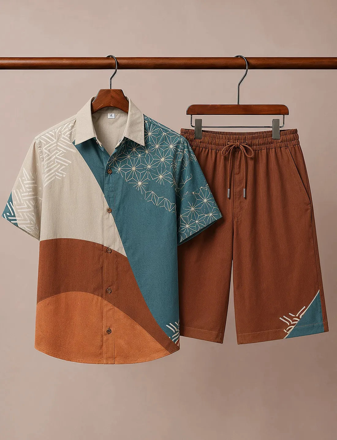 Men’s Terra Blue Summer Co-Ord Set