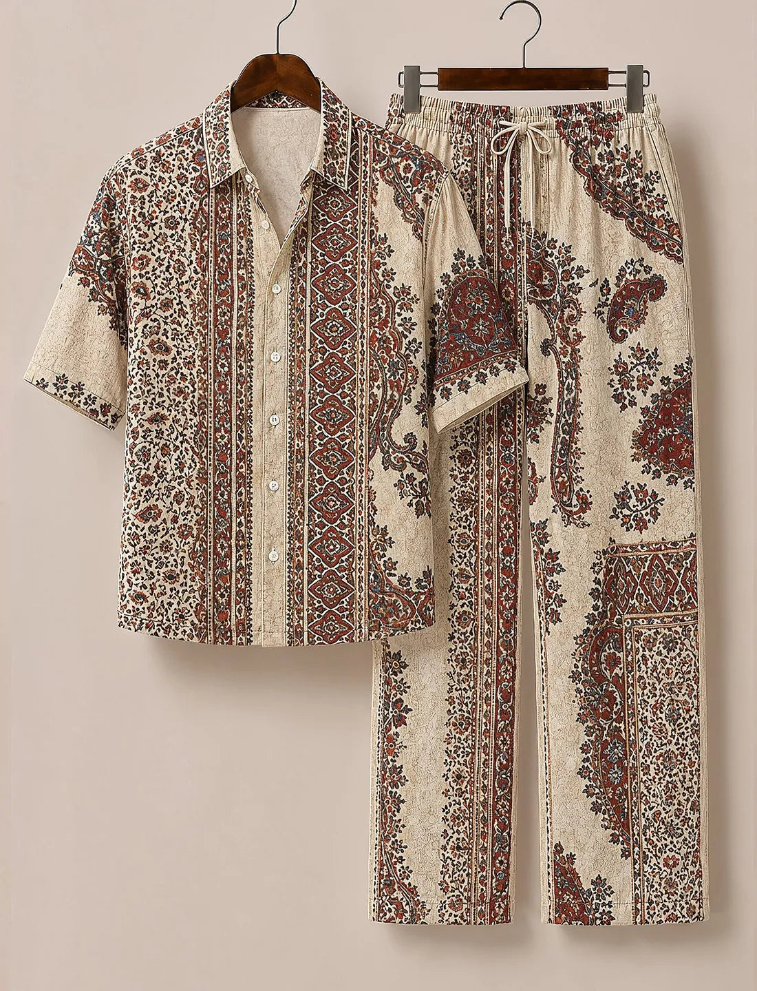 Men’s Royal Paisley Elegance Co-Ord Set