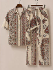 Men’s Royal Paisley Elegance Co-Ord Set