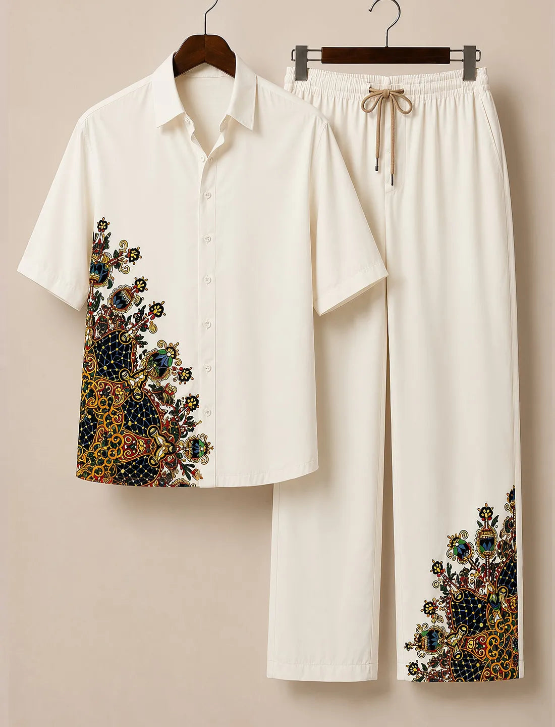 Men’s Regal Mosaic Art Co-Ord Set