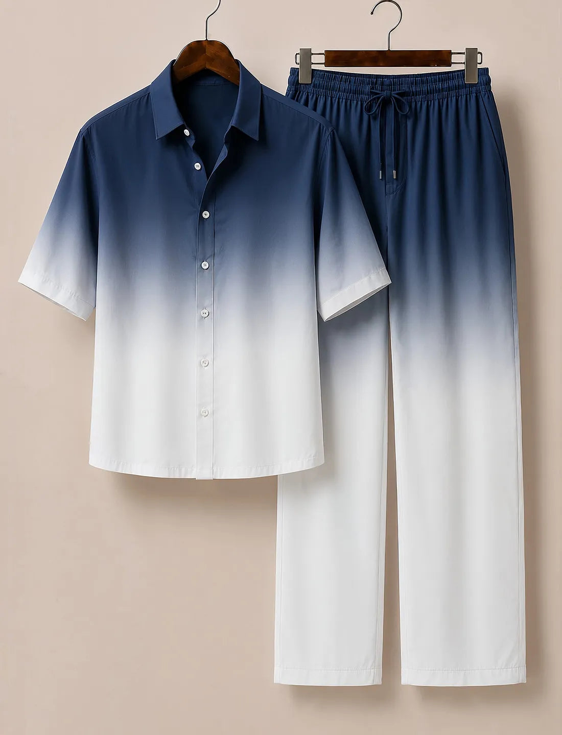 Men’s Blue Horizon Gradient Co-Ord Set