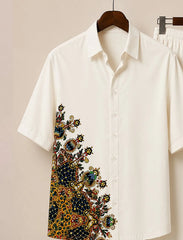 Men’s Regal Mosaic Art Co-Ord Set