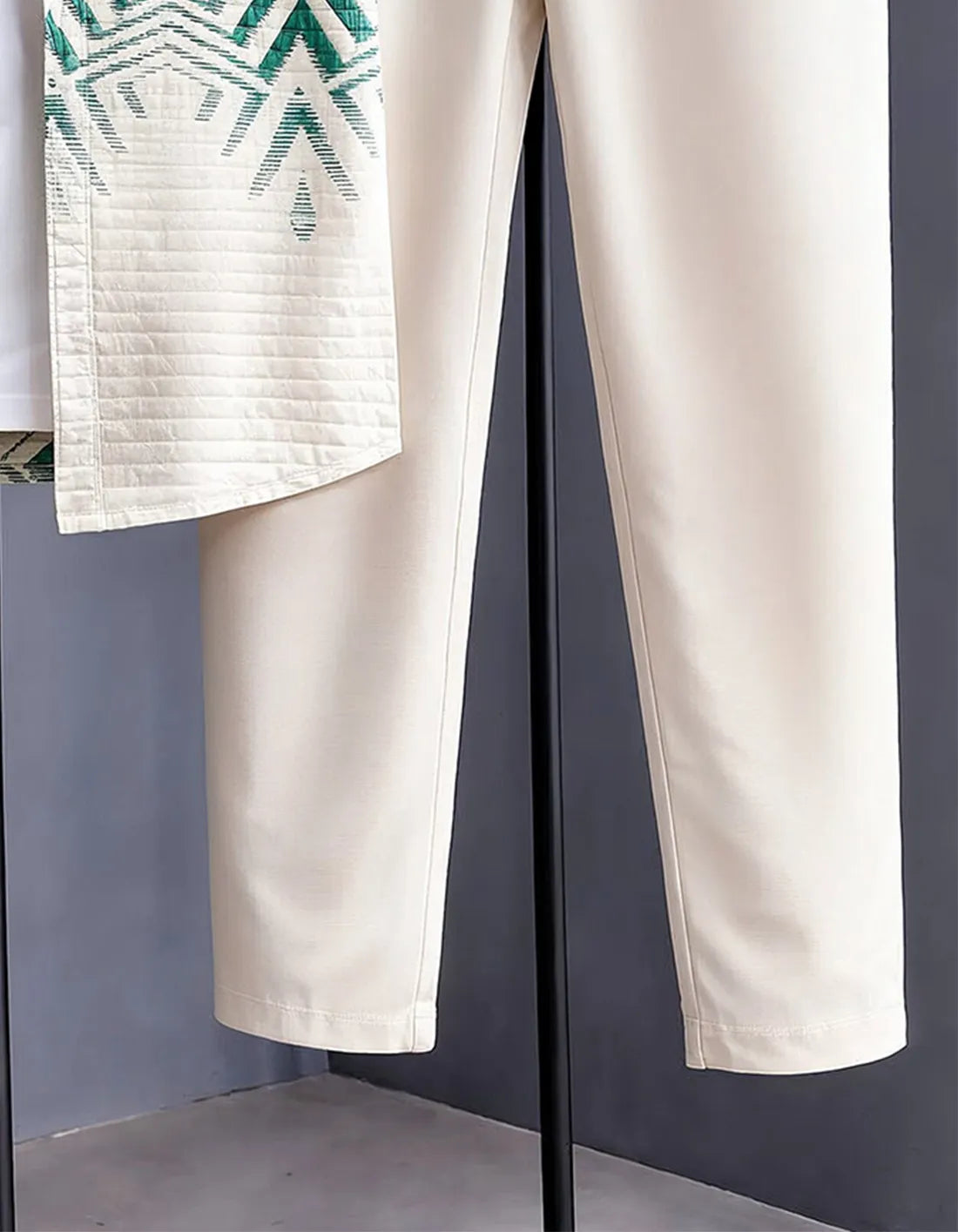 Green Geometric Co-Ord Shirt