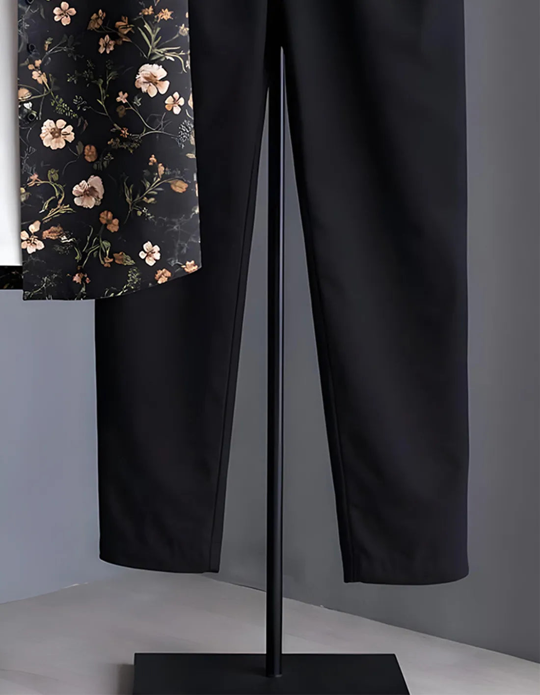 Beige Daisy Floral Print Shirt with Relaxed Fit Solid Pants – Men’s Premium Cord Set