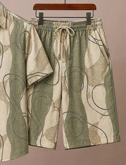 Men’s Earthy Abstract Co-Ord Set