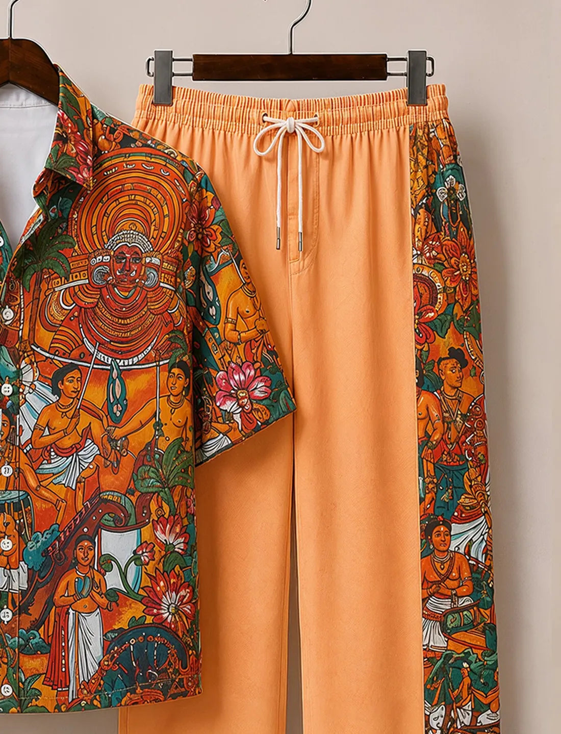Men’s Kerala Mural Heritage Co-Ord Set
