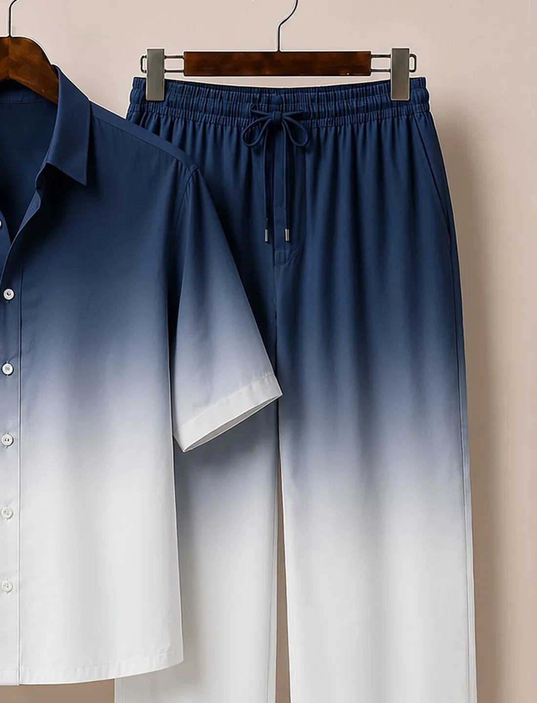 Men’s Blue Horizon Gradient Co-Ord Set
